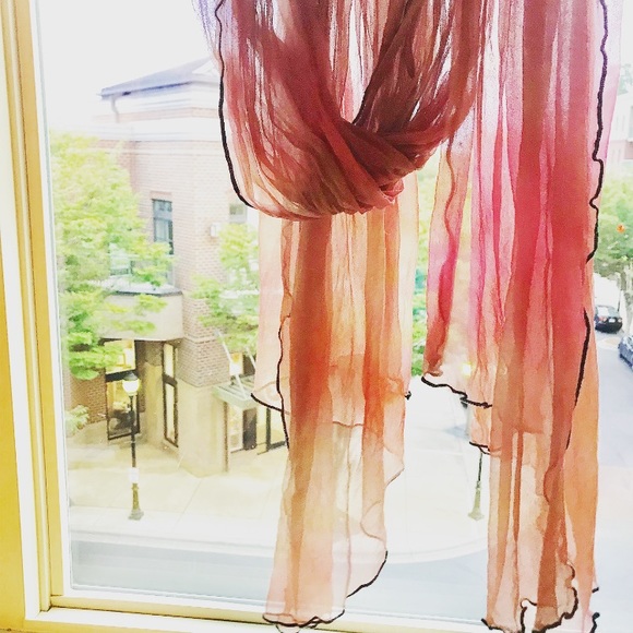 Handmade Raw Silk Tie Dye Scarf Wrap - Picture 1 of 8